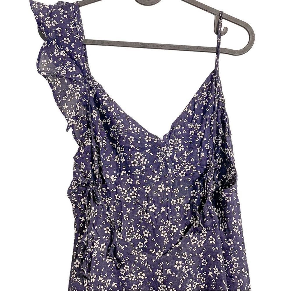 Reformation Trista Open Back Maxi Dress in Blue Floral - Picture 7 of 10